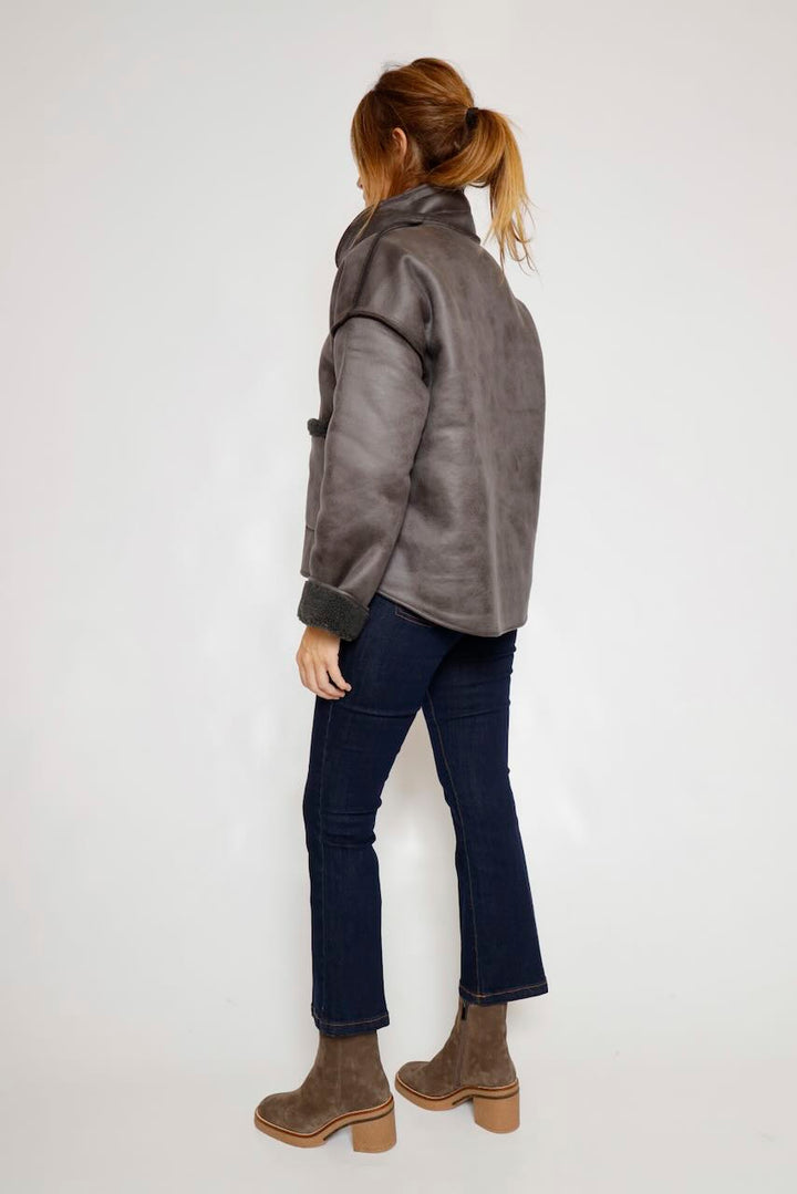 CHAQUETA REVERSIBLE GRIS ERAH