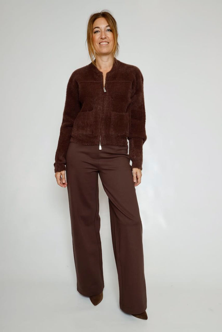 CHAQUETA CORTA SUAVE MARRON BENTO.5002612