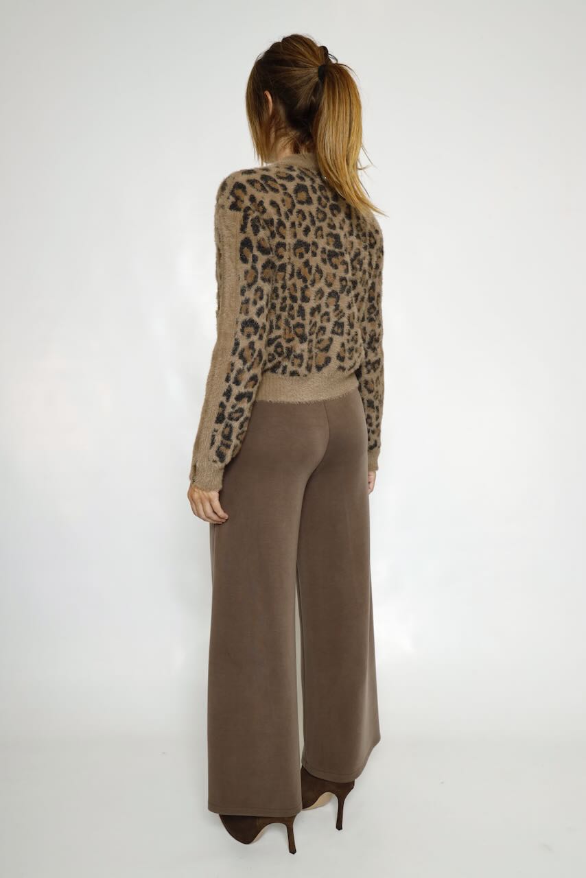 CHAQUETA CORTA PUNTO LEOPARDO BENTO.5012612