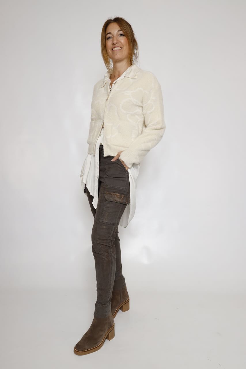 CHAQUETA CORTA PUNTO LATTE BENTO.5012612