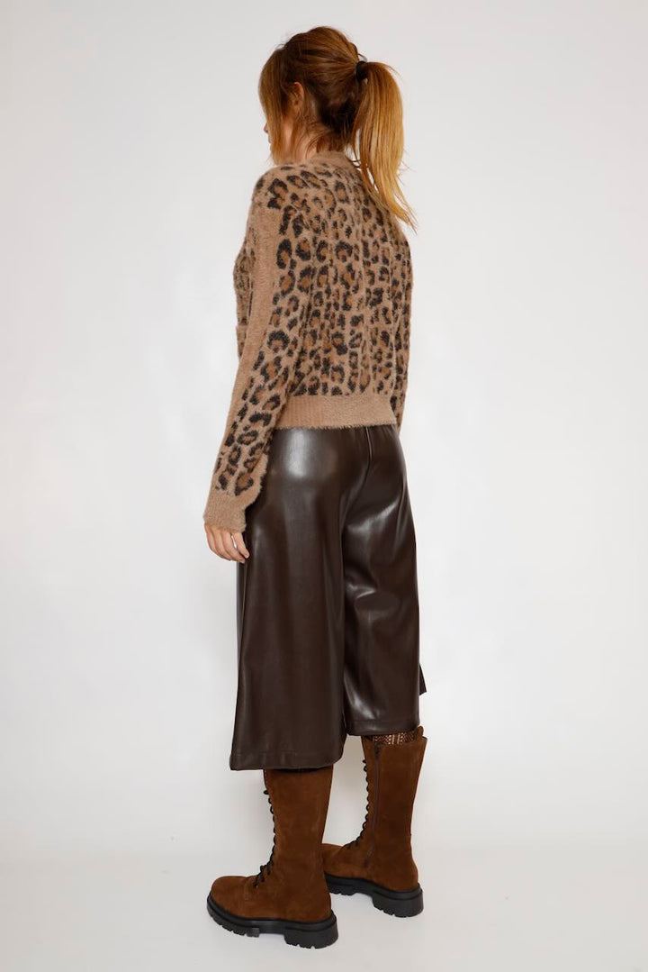 CHAQUETA CORTA PUNTO LEOPARDO BENTO.5012612