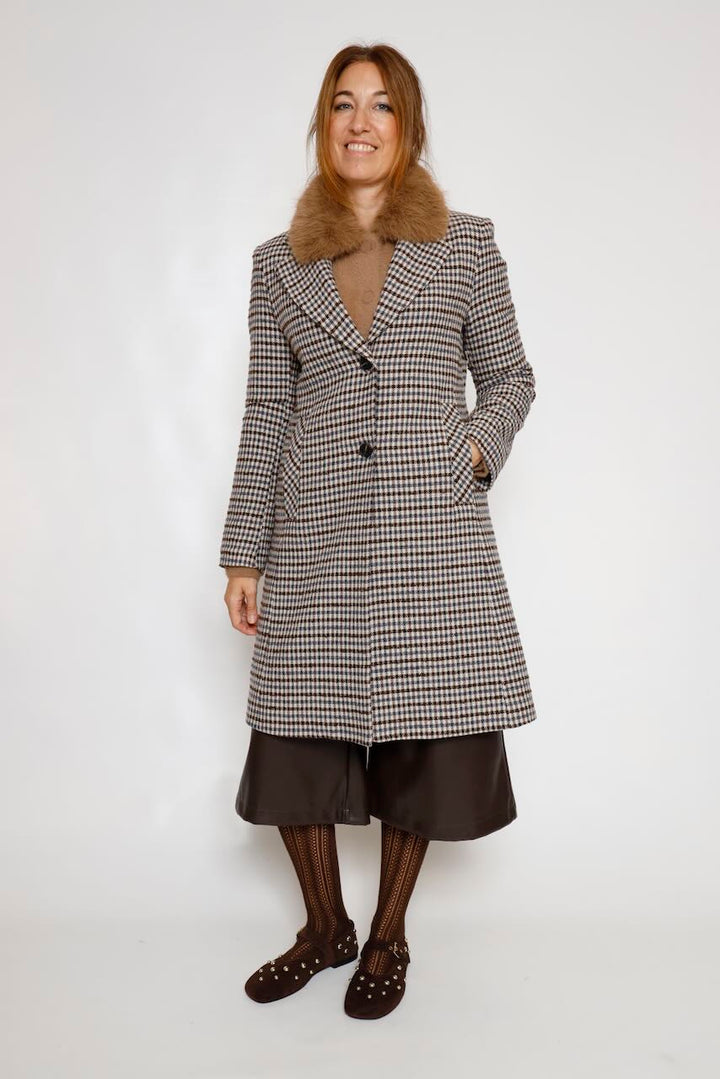 CHAQUETA CUELLO EXTRAIBLE BEIGE NIA.5002612