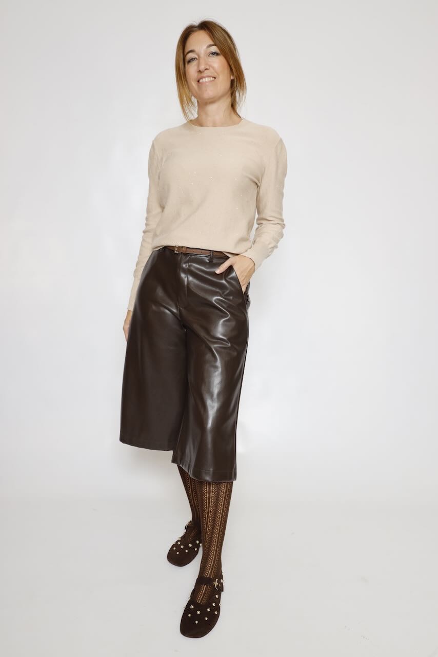 JERSEY PUNTO FINO BEIGE AZ66802