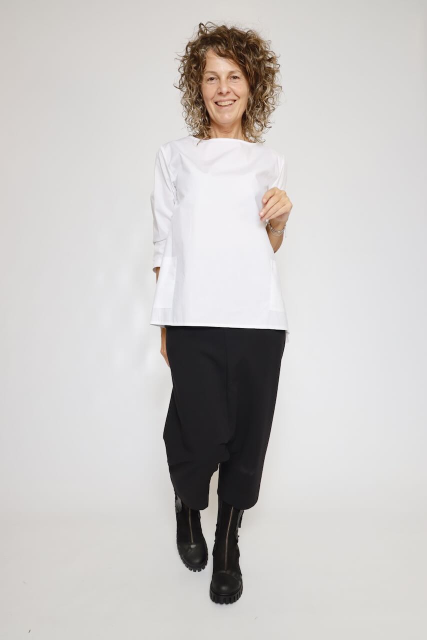 BLUSA ASIMETRICA BLANCA 312610108