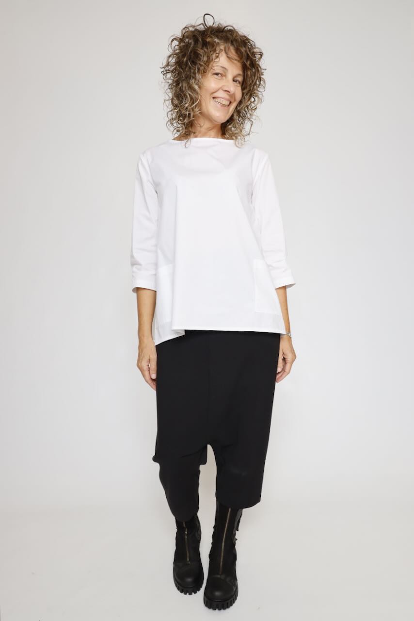 BLUSA ASIMETRICA BLANCA 312610108