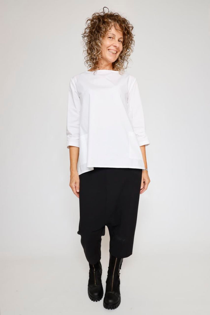 BLUSA ASIMETRICA BLANCA 312610108