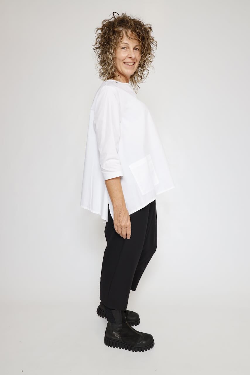 BLUSA ASIMETRICA BLANCA 312610108