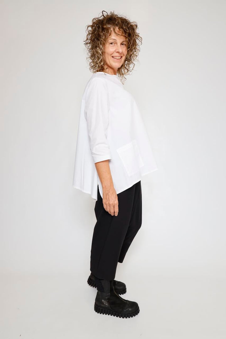 BLUSA ASIMETRICA BLANCA 312610108