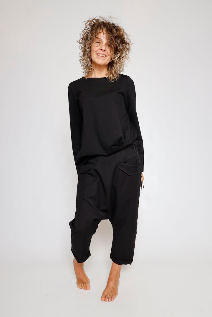 PANTALON NEGRO TIRO CAIDO ORIME
