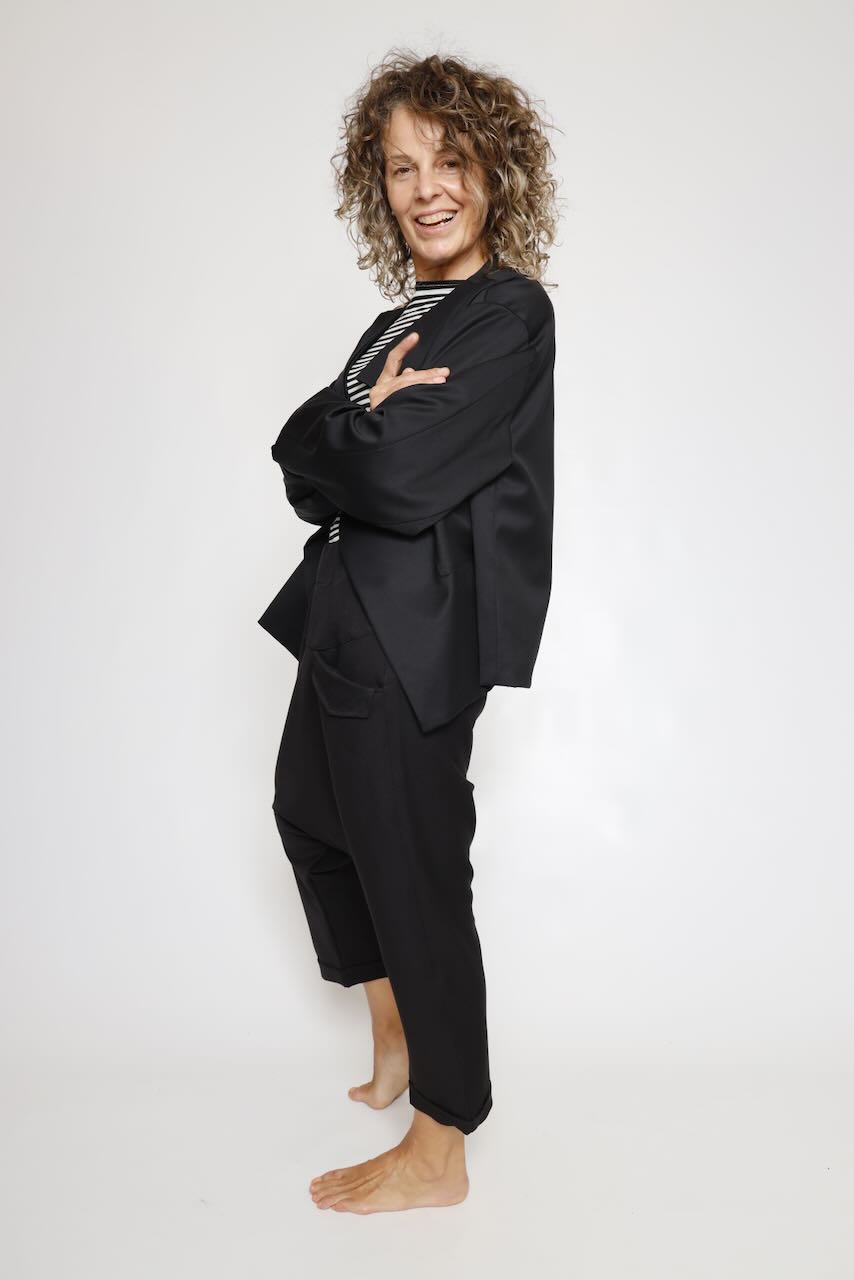 PANTALON NEGRO TIRO CAIDO ORIME