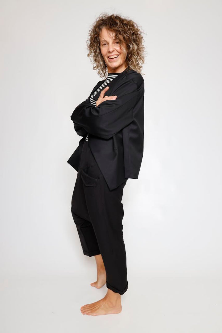 PANTALON NEGRO TIRO CAIDO ORIME
