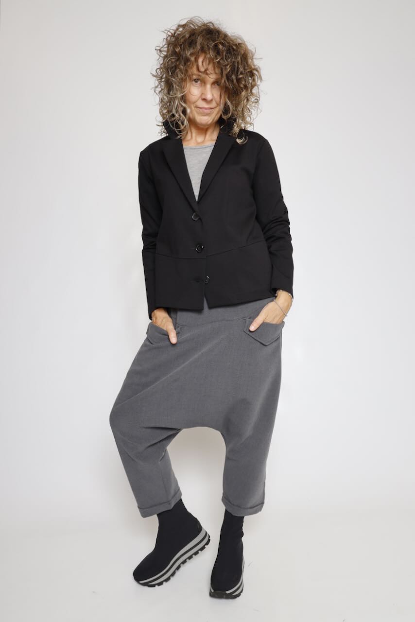 PANTALON GRIS TIRO CAIDO ORIME