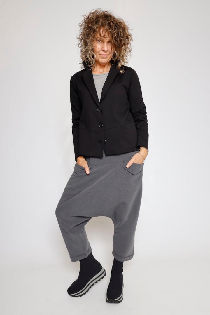 PANTALON GRIS TIRO CAIDO ORIME