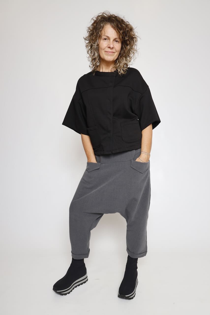 PANTALON GRIS TIRO CAIDO ORIME