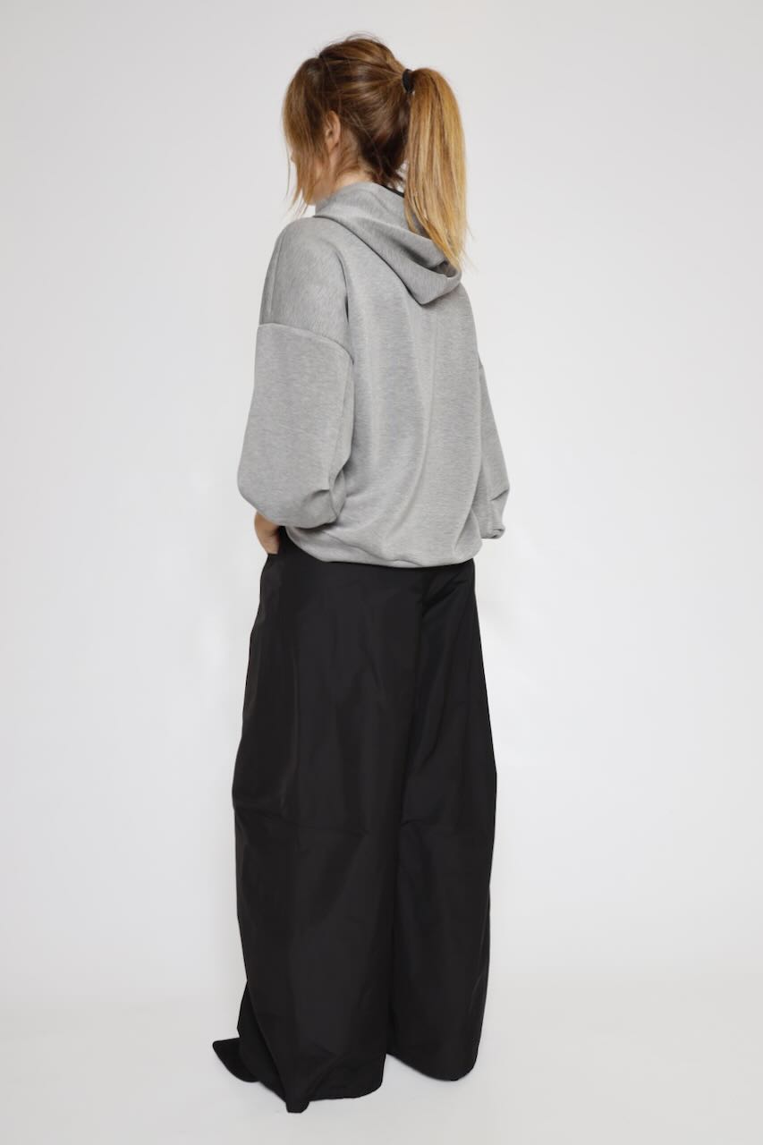 SUDADERA CAPUCHA GRIS 64-2143