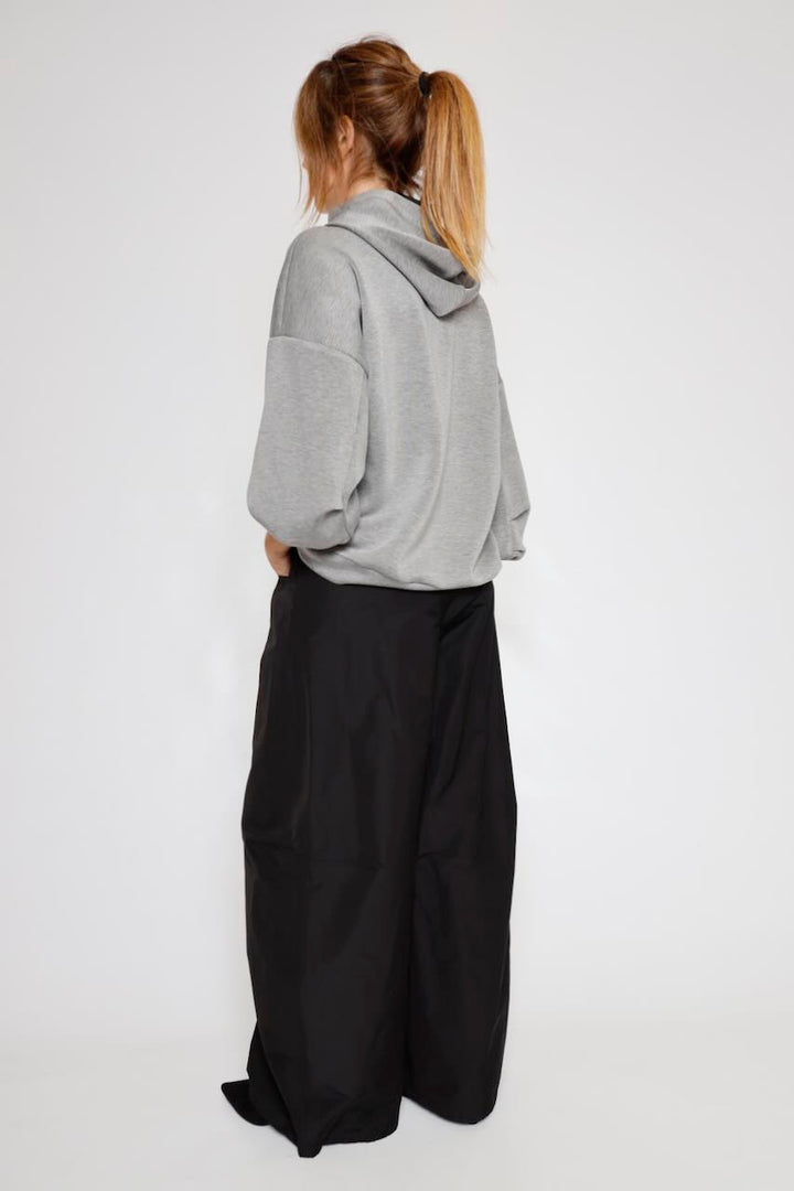 SUDADERA CAPUCHA GRIS 64-2143