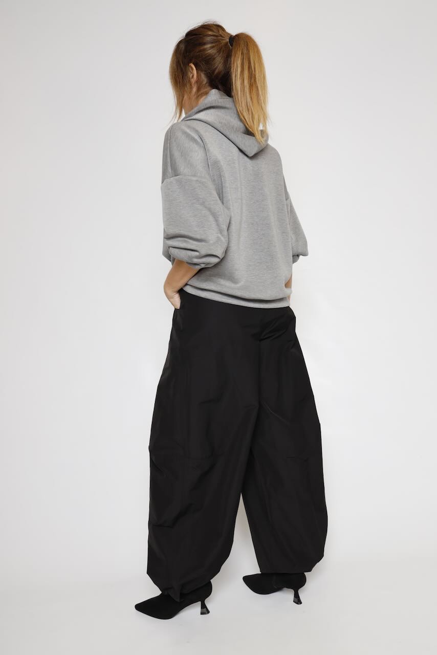 SUDADERA CAPUCHA GRIS 64-2143