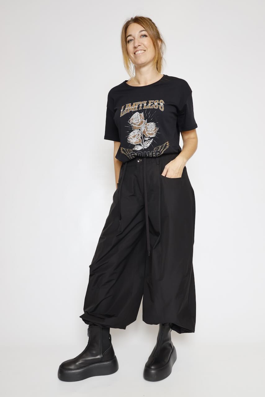 CAMISETA ESTAMPADA Y CON PEDRERIA 64-8080