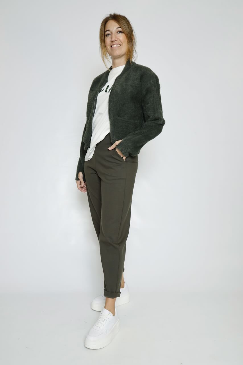 PANTALON VERDE MILITAR A26FL204