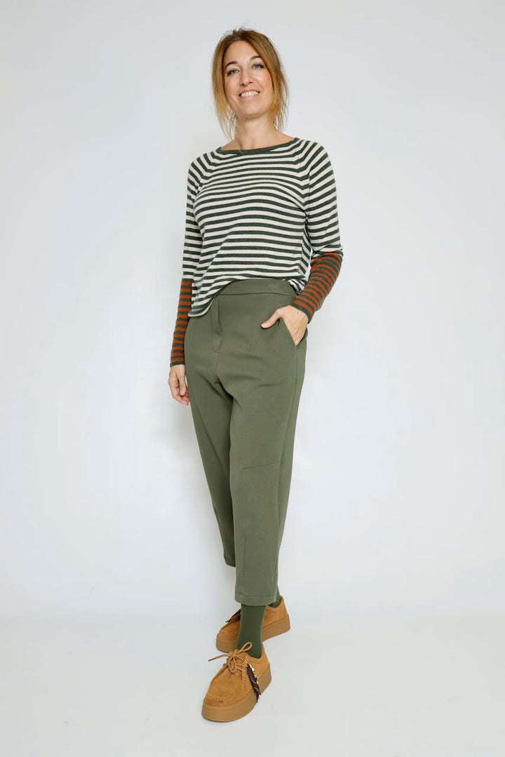 JERSEY RAYAS MILITAR/BEIGE A26IT523