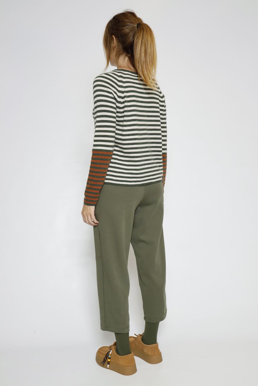 JERSEY RAYAS MILITAR/BEIGE A26IT523