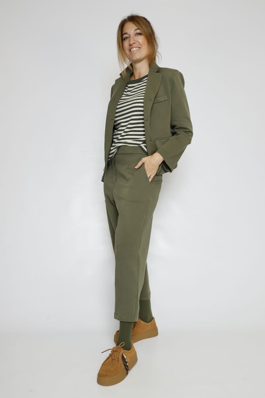 JERSEY RAYAS MILITAR/BEIGE A26IT523
