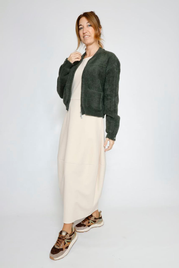 VESTIDO GLOBO BEIGE A26FL701
