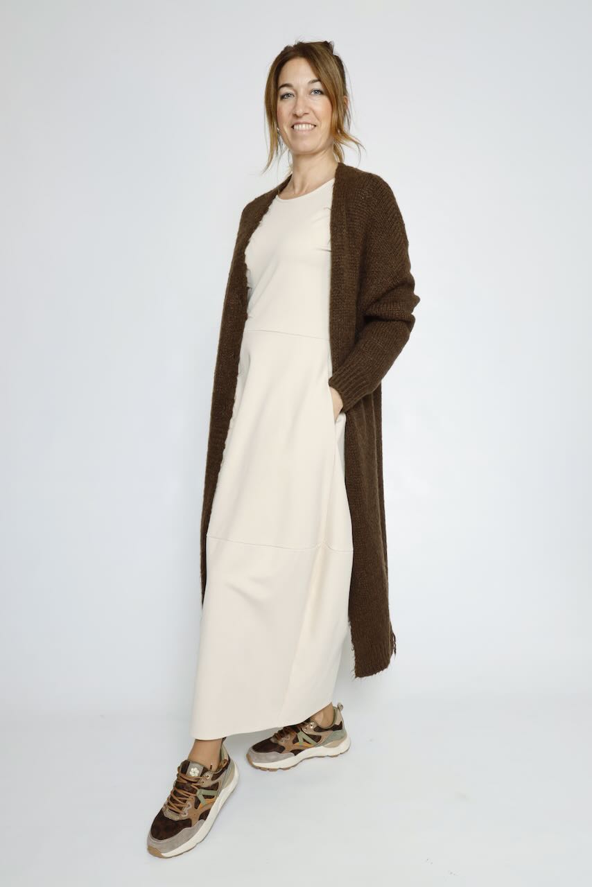 VESTIDO GLOBO BEIGE A26FL701
