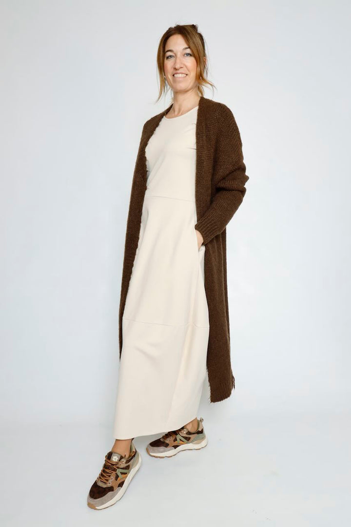 VESTIDO GLOBO BEIGE A26FL701