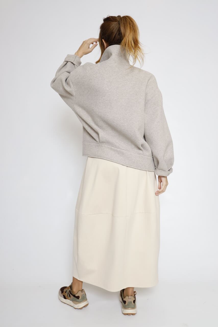 BOMBER PAÑO BEIGE A26ES625