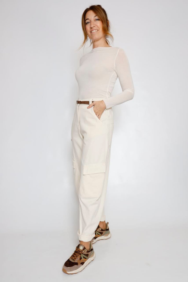 CAMISETA TACTO CACHEMIRA LATTE  A26BU407