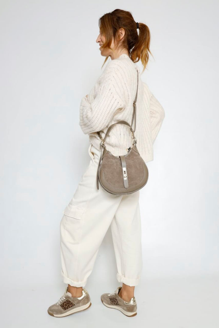BOLSO HOMBRO Y BANDOLERA TAUPE 5770