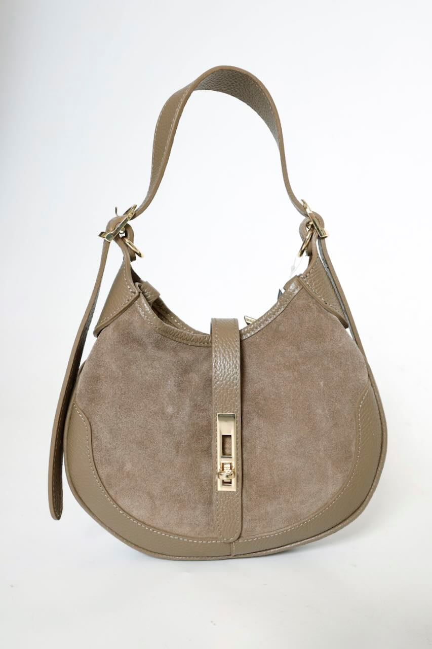 BOLSO HOMBRO Y BANDOLERA TAUPE 5770
