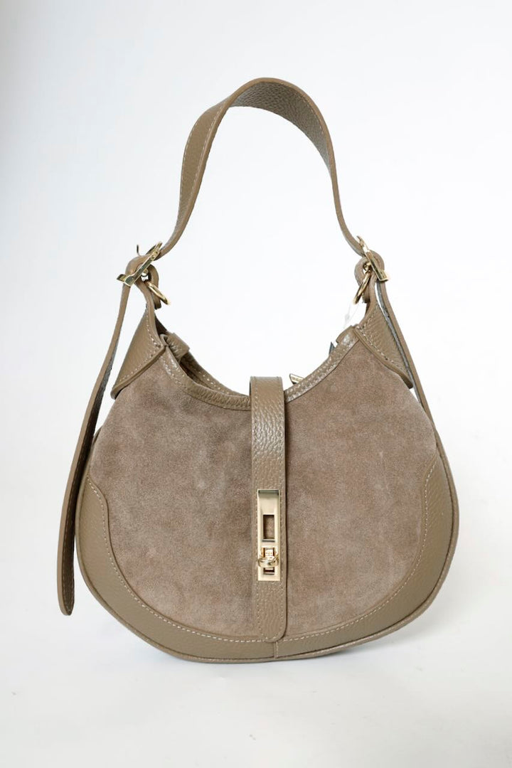BOLSO HOMBRO Y BANDOLERA TAUPE 5770