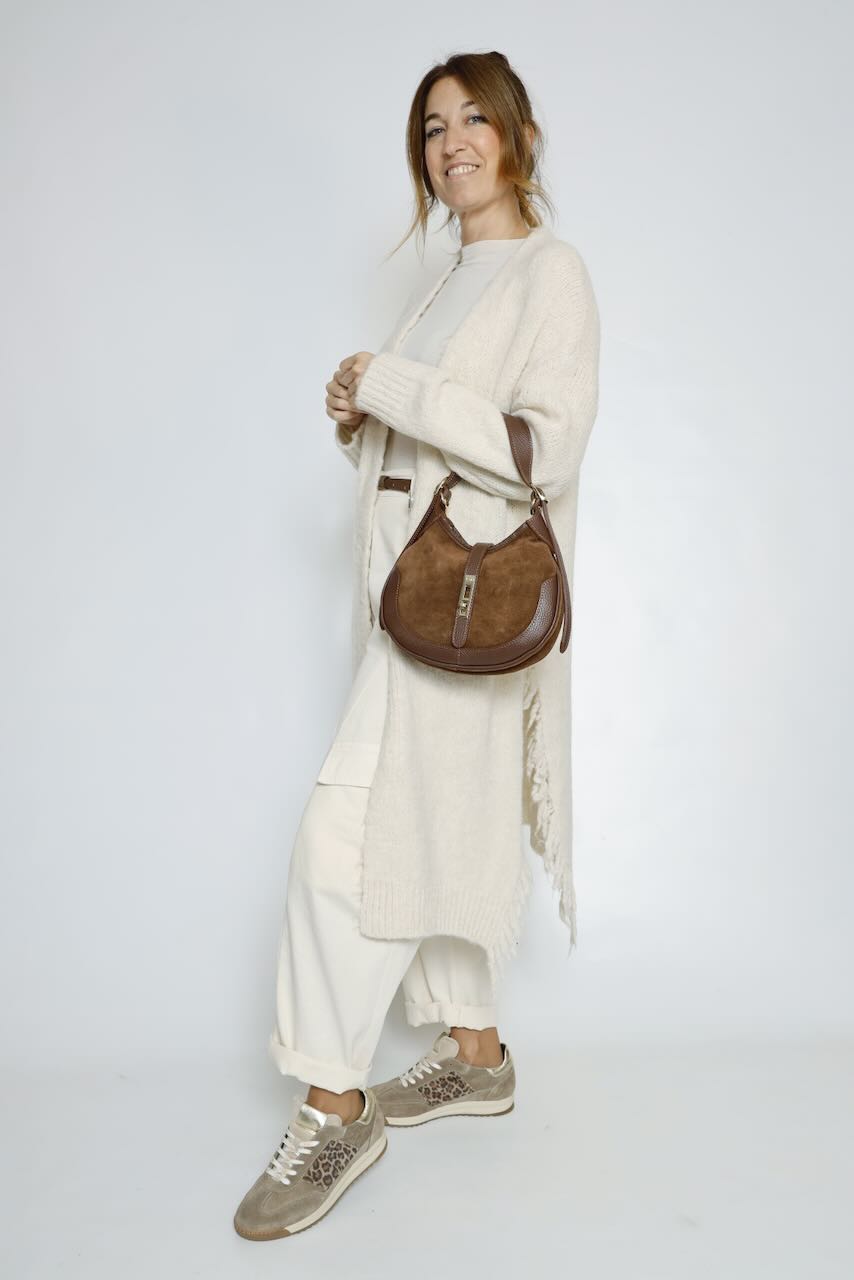 BOLSO HOMBRO Y BANDOLERA MARRON 5770