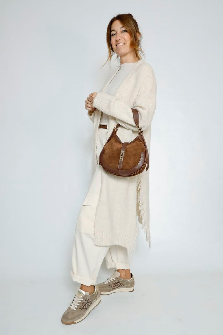 BOLSO HOMBRO Y BANDOLERA MARRON 5770