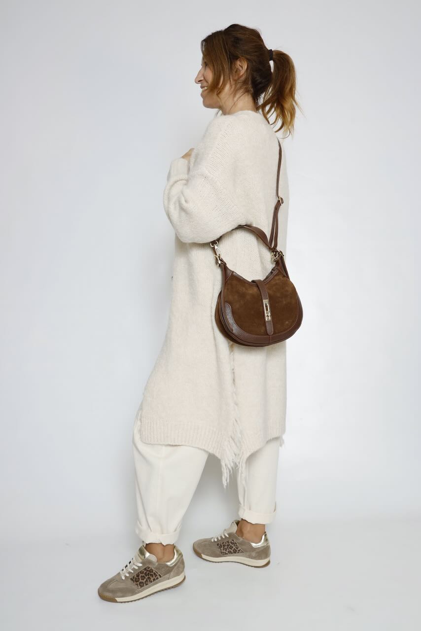 BOLSO HOMBRO Y BANDOLERA MARRON 5770