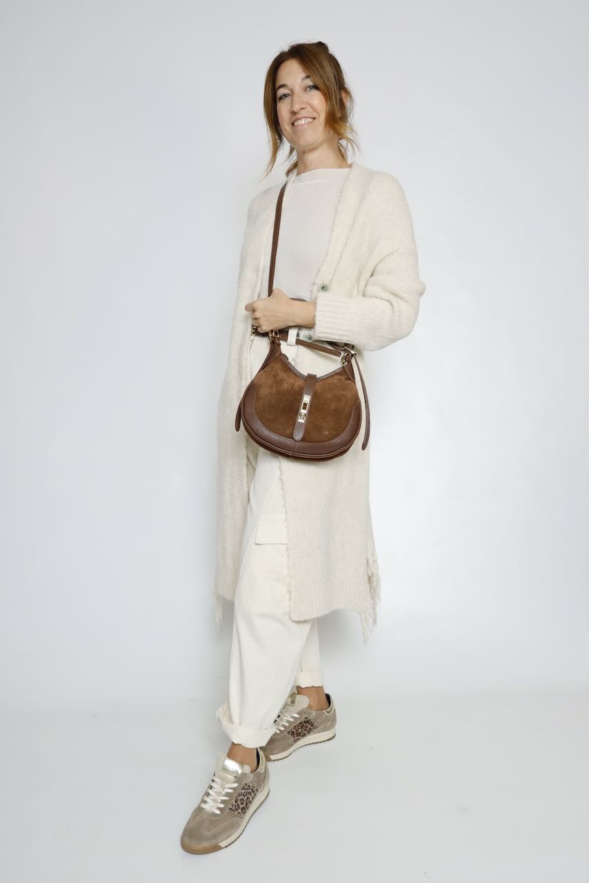 BOLSO HOMBRO Y BANDOLERA MARRON 5770