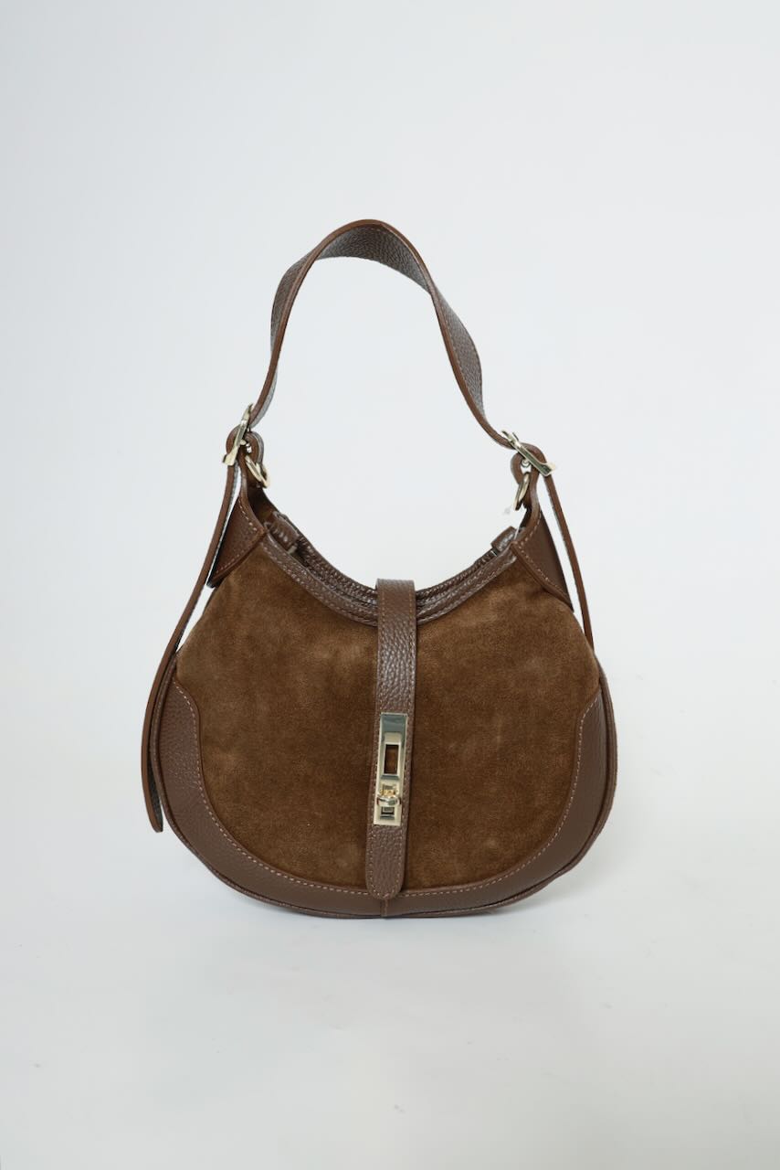 BOLSO HOMBRO Y BANDOLERA MARRON 5770