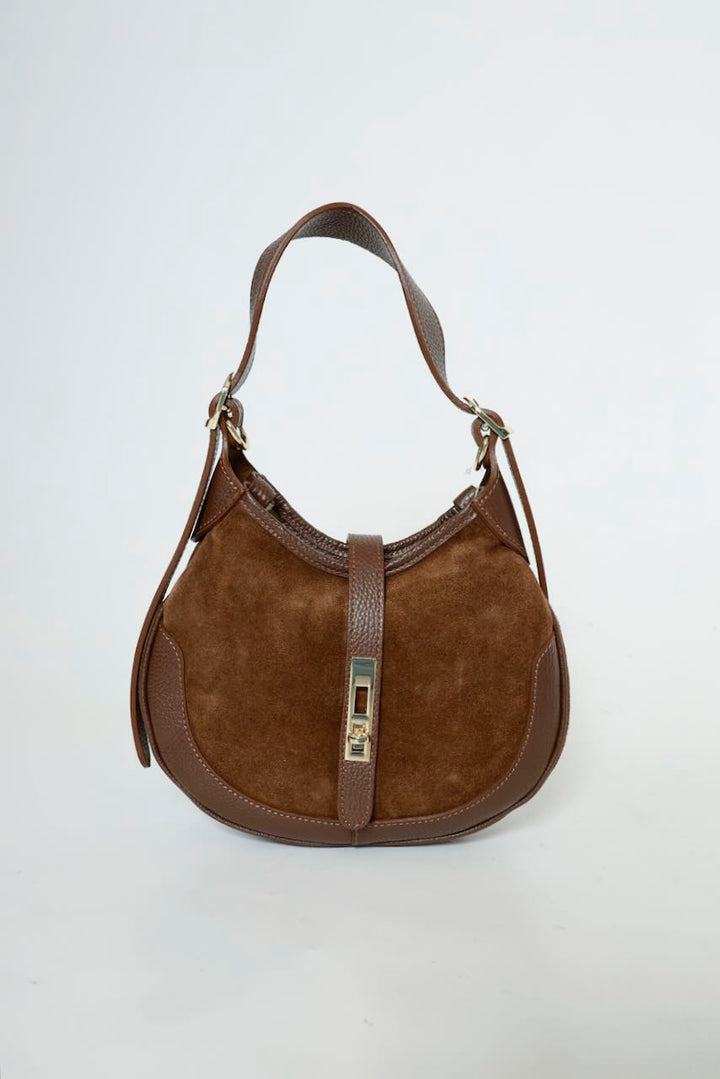 BOLSO HOMBRO Y BANDOLERA MARRON 5770