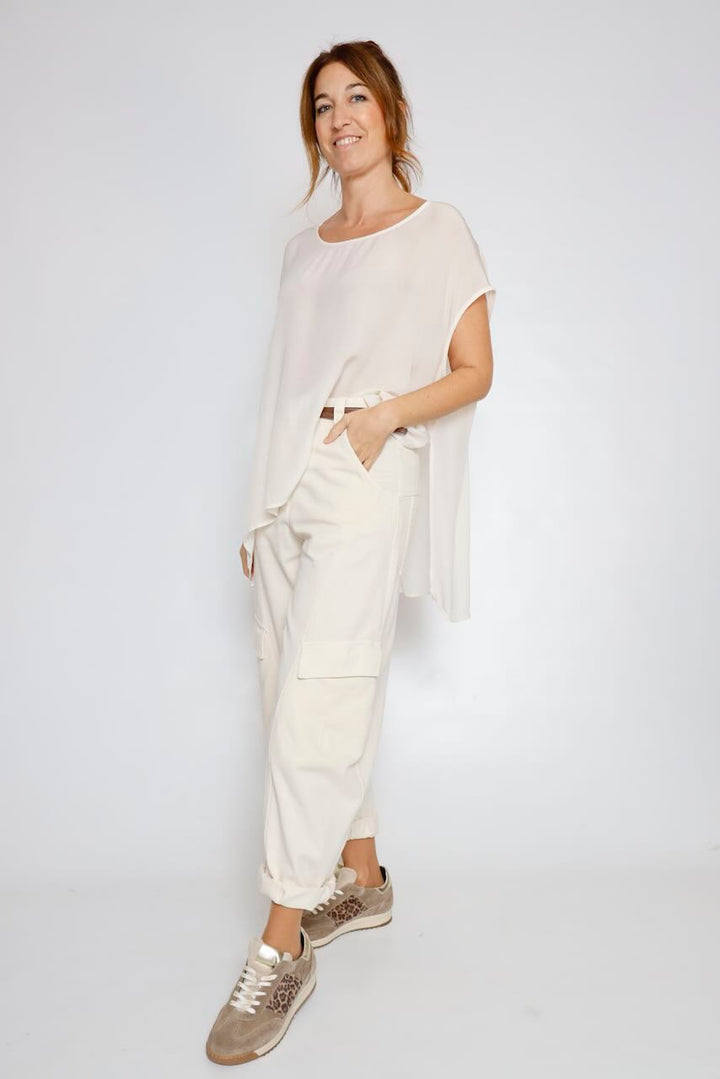 BLUSA/LARGONA P26AN003-LATTE