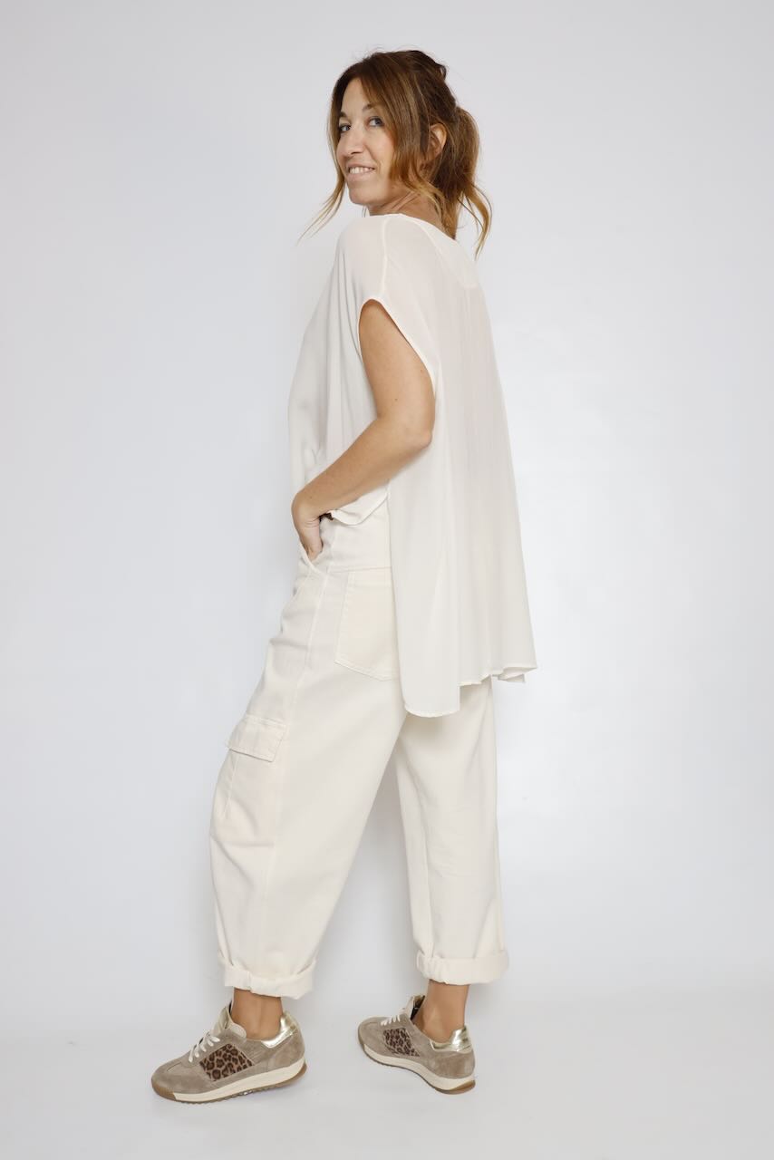 BLUSA/LARGONA P26AN003-LATTE
