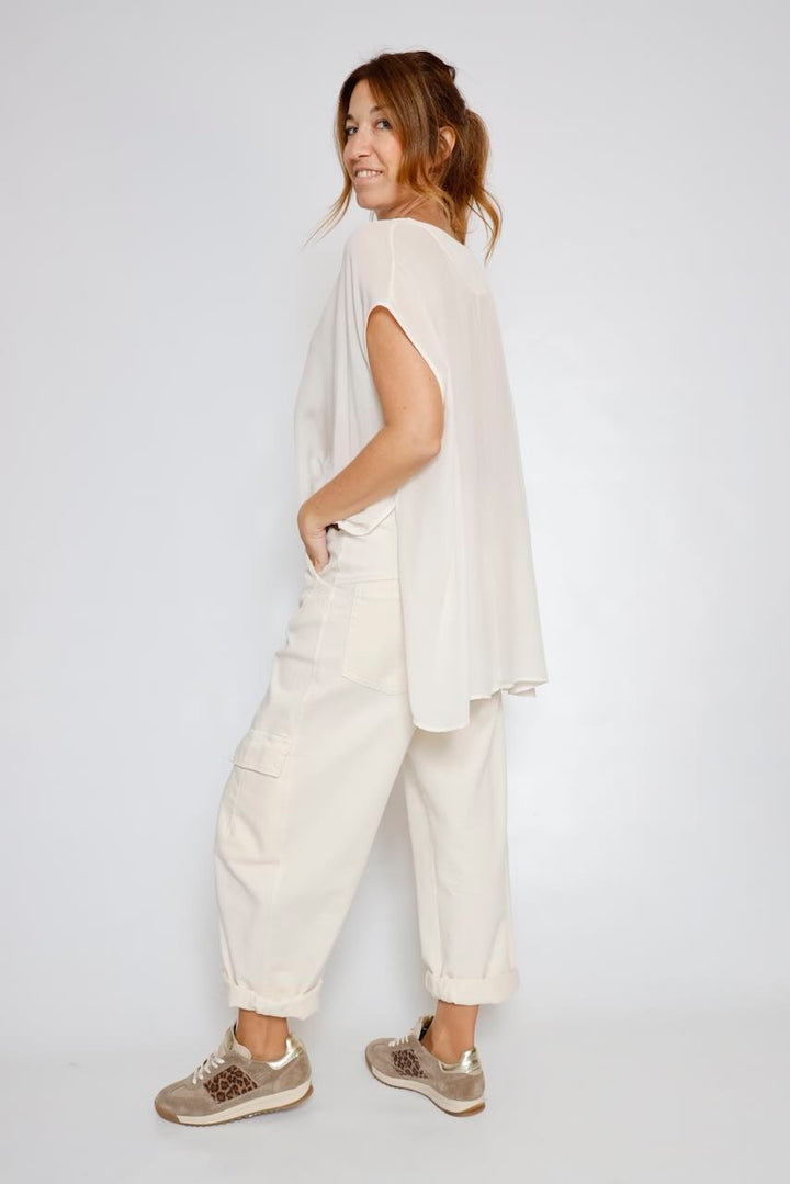 BLUSA/LARGONA P26AN003-LATTE