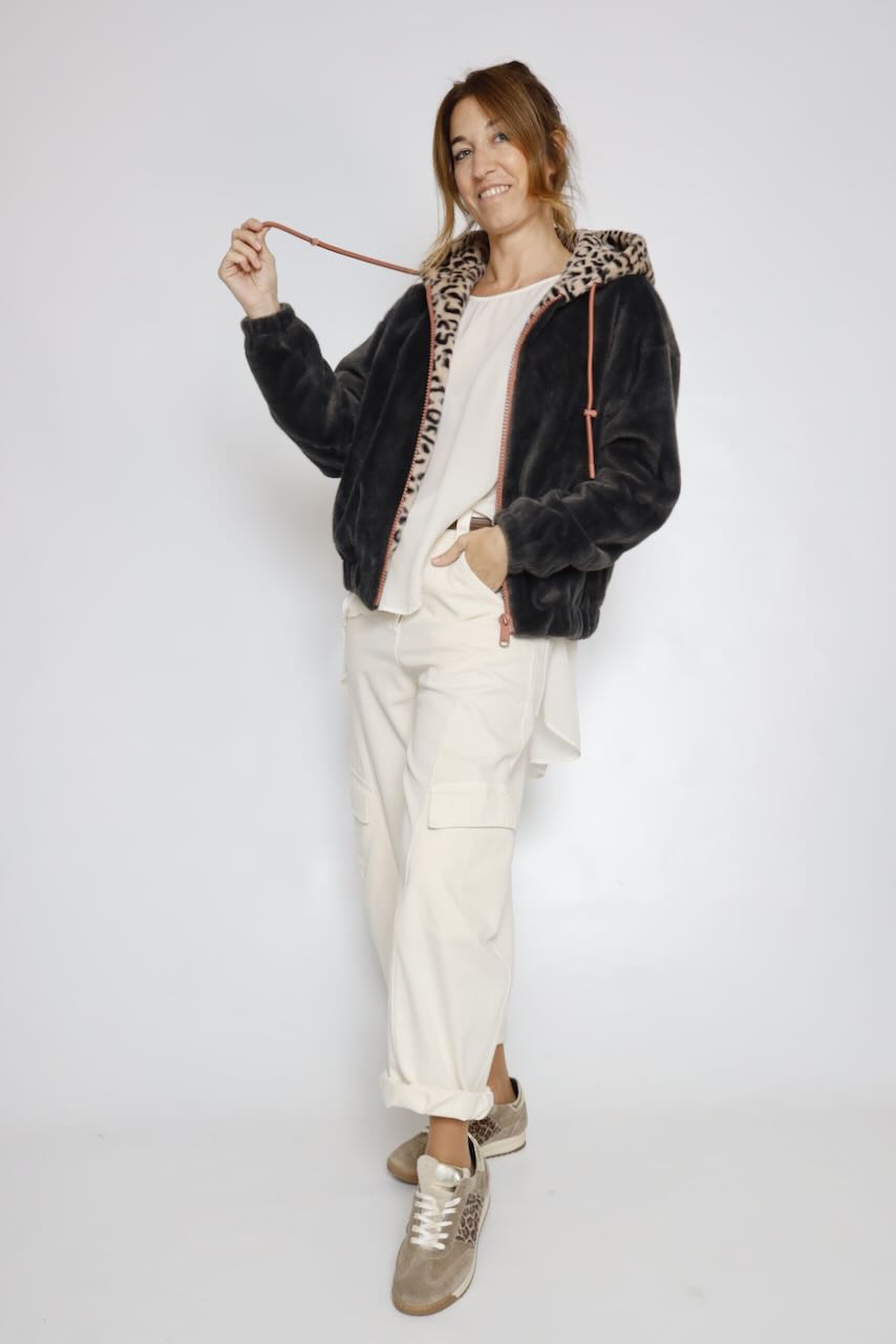 CHAQUETA SUAVE GRIS ORI.7002612