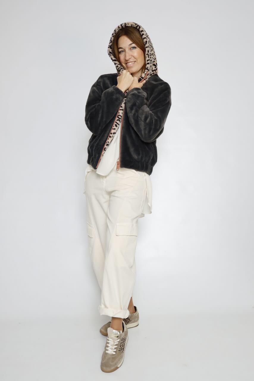CHAQUETA SUAVE GRIS ORI.7002612