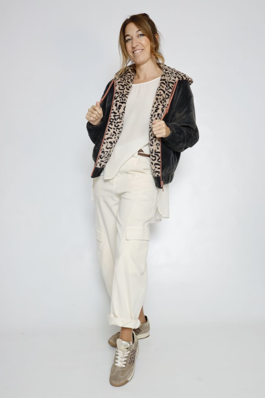 CHAQUETA SUAVE GRIS ORI.7002612