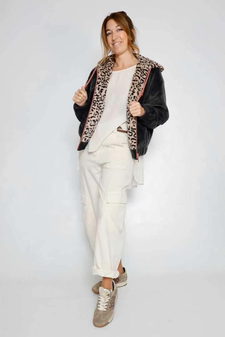 CHAQUETA SUAVE GRIS ORI.7002612