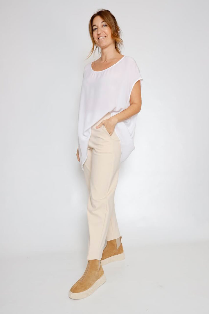 BLUSA/ LARGONA P25AN127-BLANCO