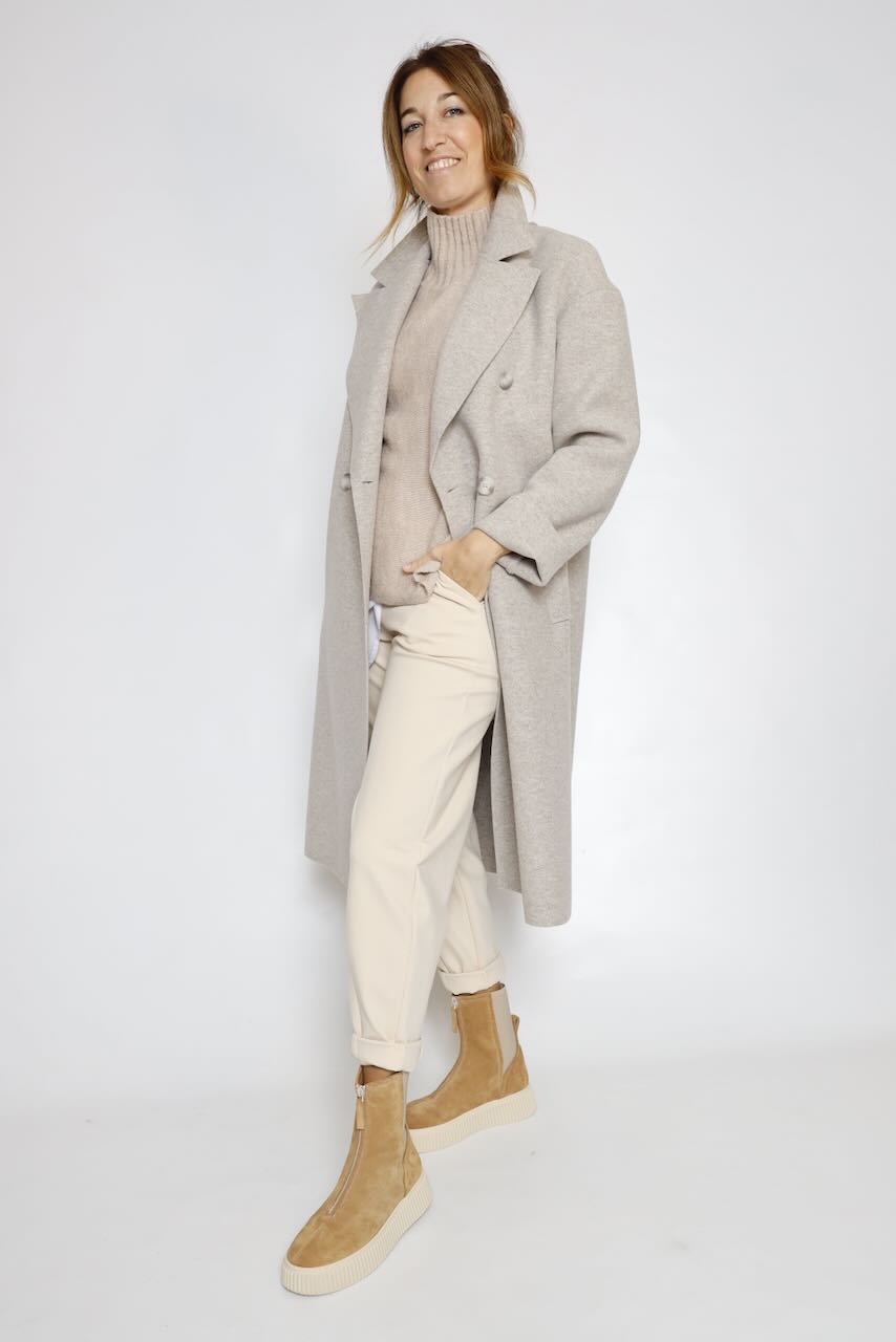 JERSEY PUNTO BEIGE CUELLO ALTO 64-8068