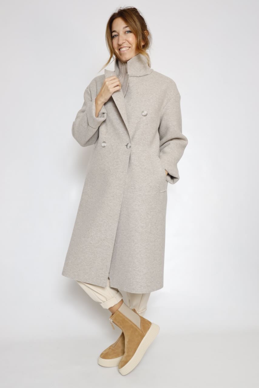 JERSEY PUNTO BEIGE CUELLO ALTO 64-8068
